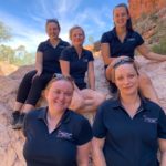Team Photo Simpsons Gap Rock — Podiatrists in Alice Springs, NT