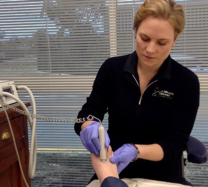 Cleaning the Foot at the Clinic — Podiatrists in Alice Springs, NT